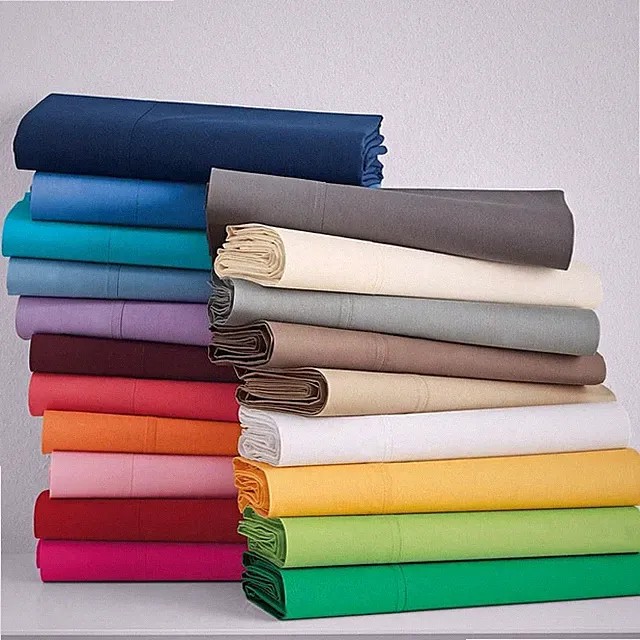 1000 TC 100% COTTON 5 PCs DUVET SET+FLAT SHEET SOLID COLORS US SIZES