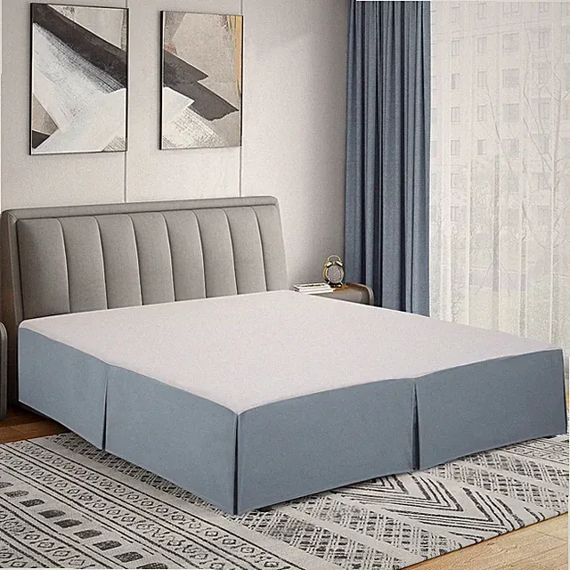 Double Brushed Microfiber Pleated Easy Fit Bed Skirt, Ultra Soft, Fade and Wrink