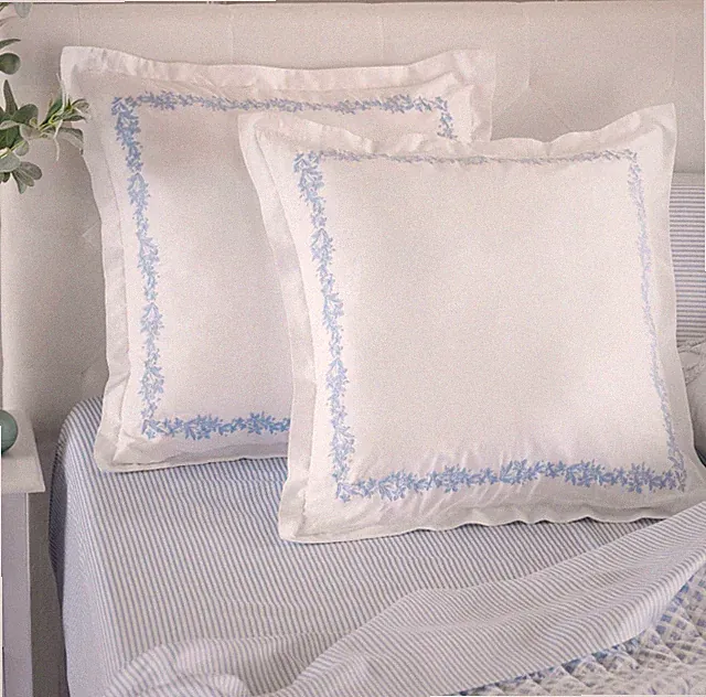 Martha Stewart 100% Cotton 2Pc European Sham Set 26In X 26In Pillow Covers