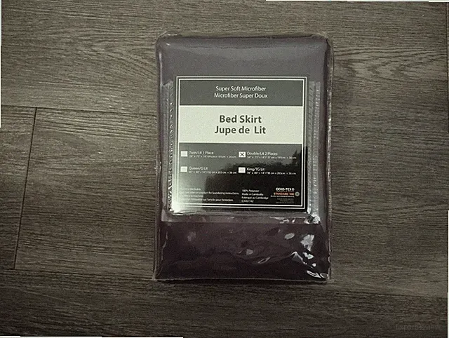 Soft Microfiber Bed Skirt - Eggplant - Queen/Full